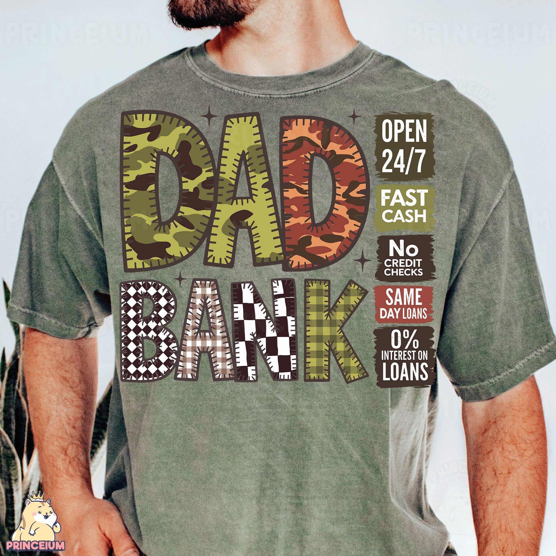 a man with a beard wearing a green shirt