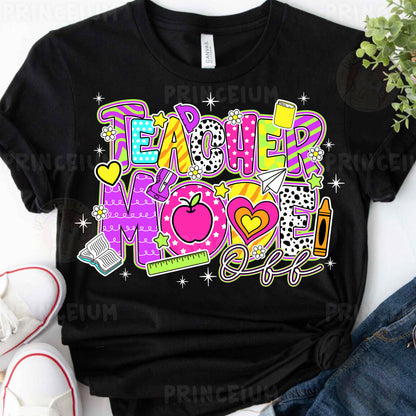 a t - shirt with the words teacher mom on it