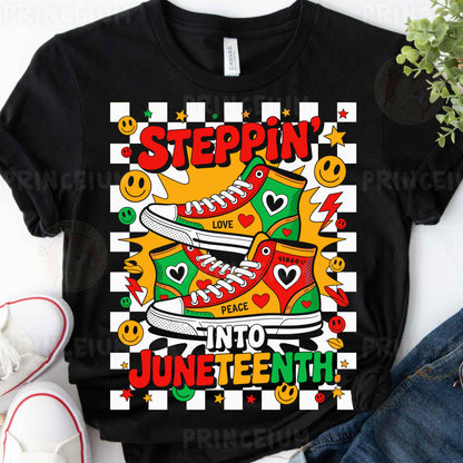 a t - shirt with a picture of a pair of sneakers