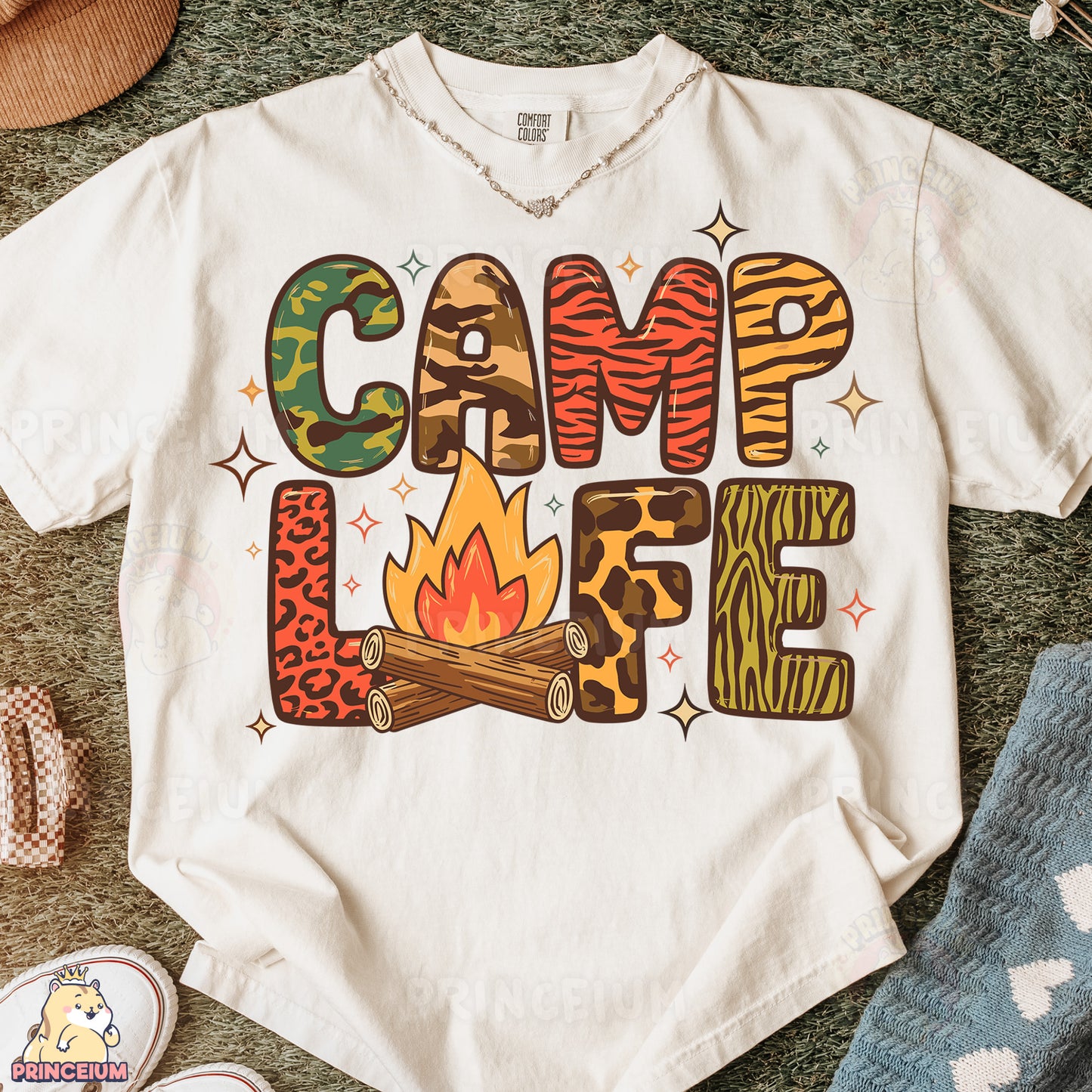 a t - shirt that says camp love on it