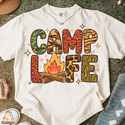 a t - shirt that says camp love on it
