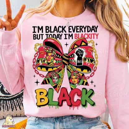 a woman wearing a pink shirt with a bow on it