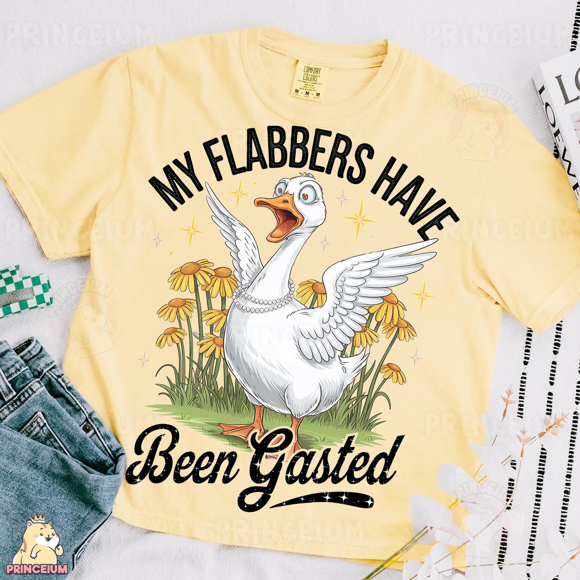 a t - shirt that says, my flabbers have been busted