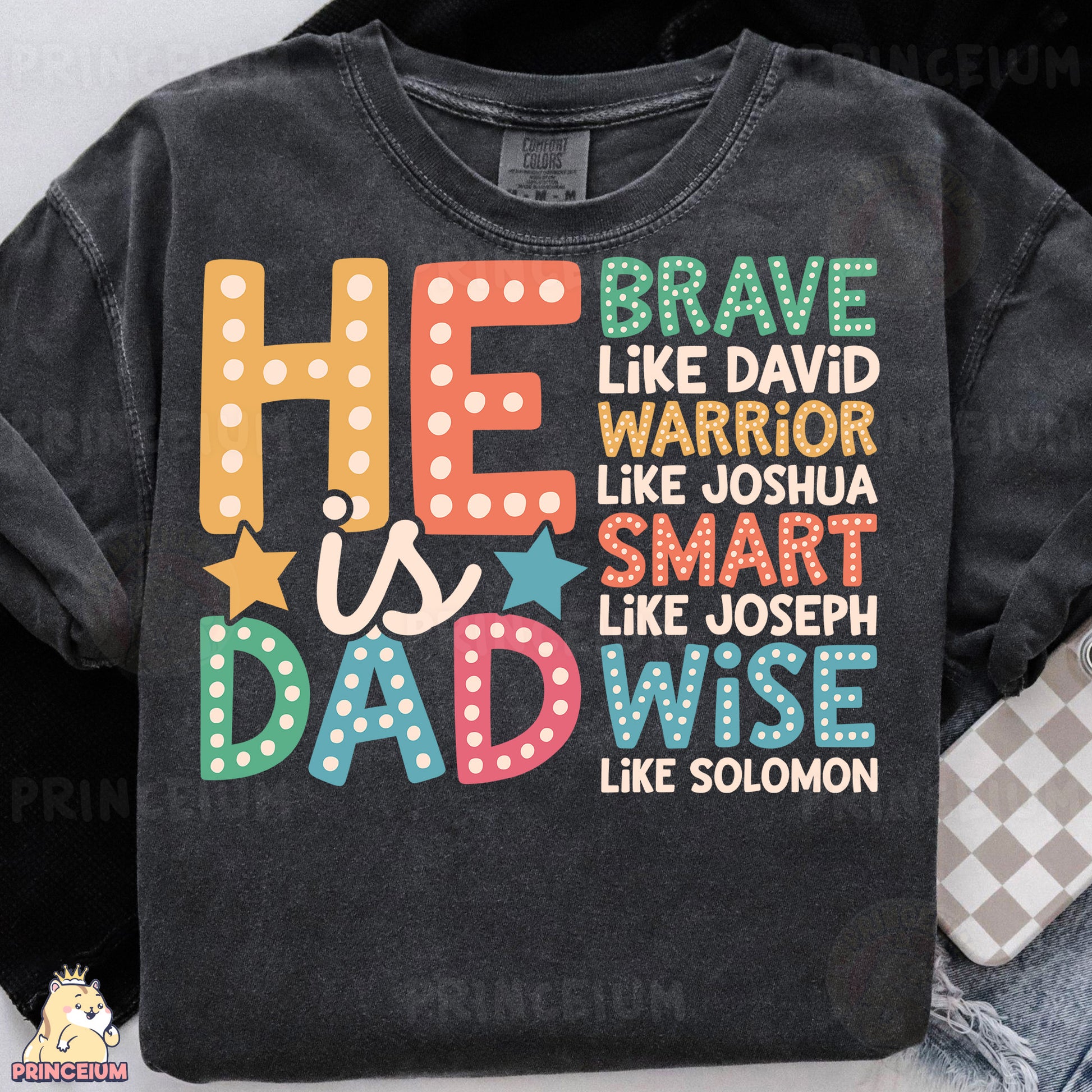 a t - shirt that says he is a dad