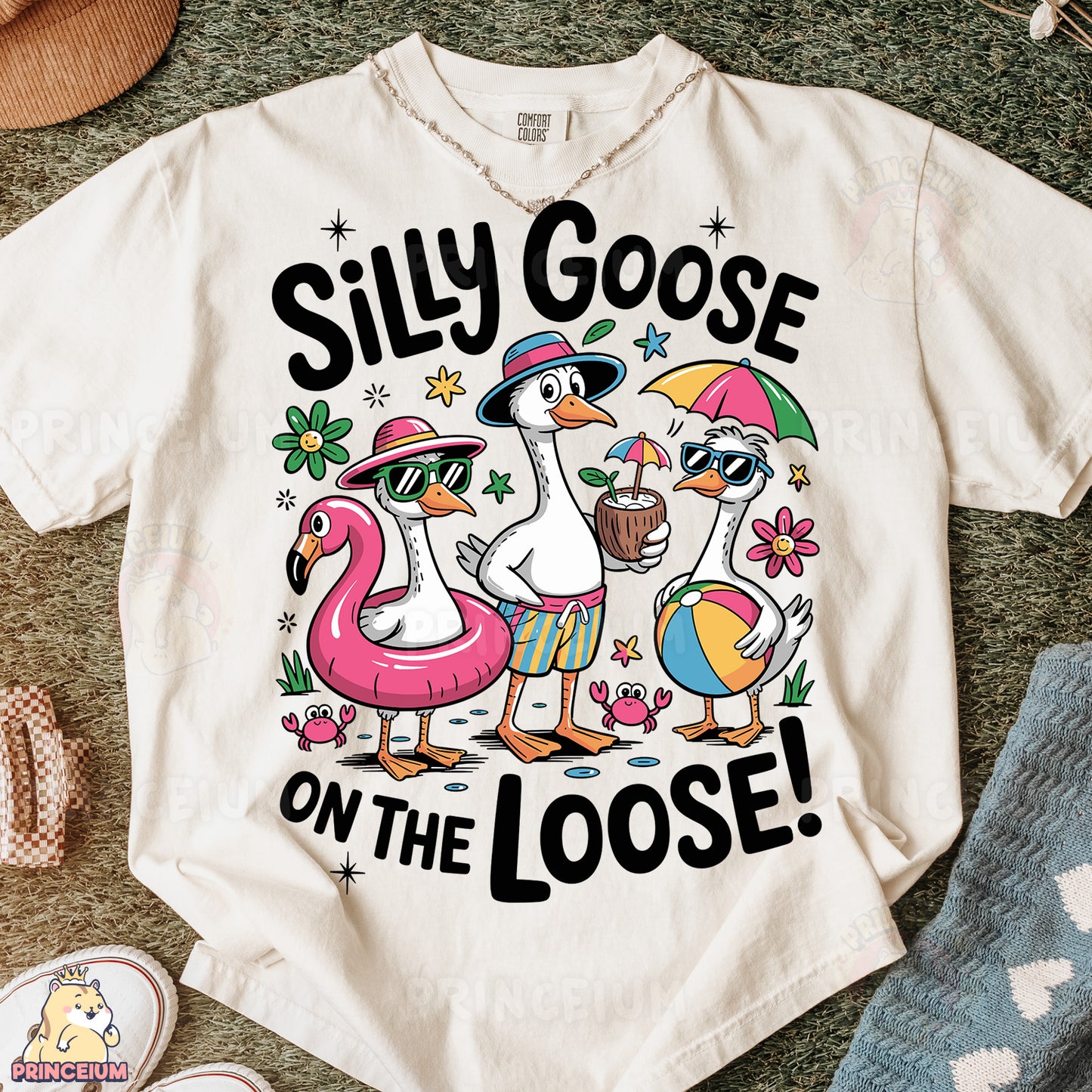 a t - shirt that says silly goose on the loose