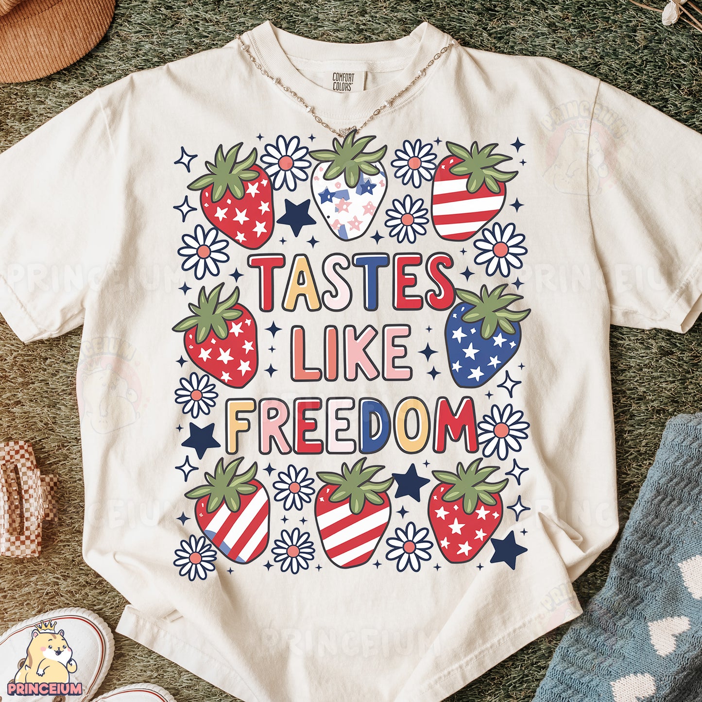 a t - shirt that says tastes like freedom