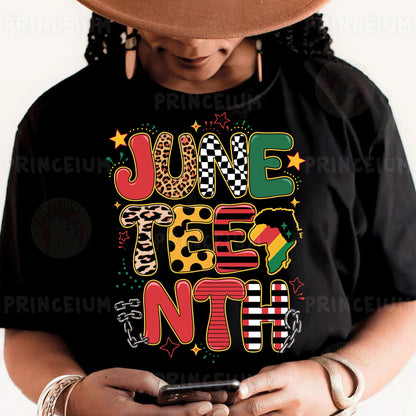 a woman wearing a black shirt and a brown hat