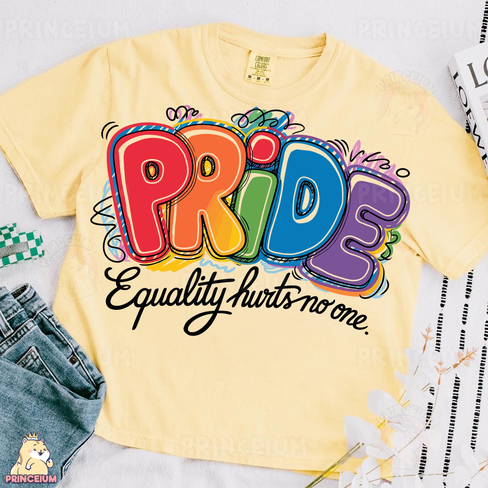 a t - shirt with the words pride on it
