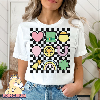 Checkered Lucky Charms Png, Magically Delicious, St Patrick’ Day Png, Lucky Charm, Shamrock Png, Sublimation Design, Digital Download Files