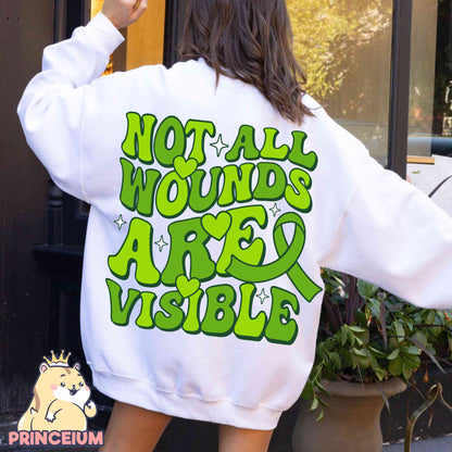 Mental Health Awareness PNG, Not All Wounds Are Visible Png, Anxiety Shirt PNG, Special Education Teacher Shirt Png, Gift For Mother PNG